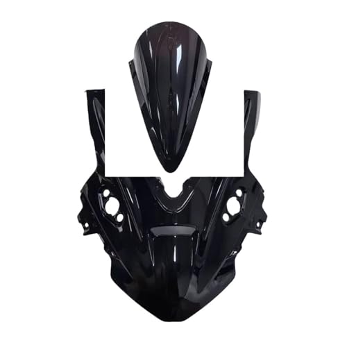 Motorcycle Windshield for 675SR CF675SR CF 675SR-R Motorcycle Double Bubble Windscreen Screen Windshield Wind Deflectors Accessories - color: Glossy Black Black