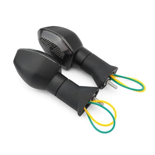 Motorcycle Turn Signals - Amber Light,12V, Halogen Indicator Light Waterproof Smoke Lens Fits SUZUKI DRZ 400S /GSX-S 750Z /GSX 1250FA SV 650X DL650 /V-Strom 650 (Pair) - color: Smoke