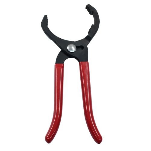 Adjustable Locking Jaw Oil Filter Pliers,Multifunction Oil Filter Wrench Oil Filter Removal Tool for Most Cars,Trucks,Engine Filters(235mm/9-1/4 inch,3-Position Adjustable) - size: 235mm/9-1/4 inch