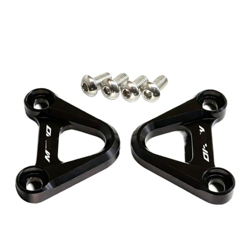 2025 Rear Footrest Passenger Foot Peg Blanking Plate Compatible With MT10 FZ10 2016-2023 MT-10 FZ-10 Motorcycle Pedal Hook(Black B)
