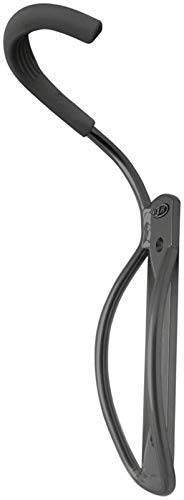 Delta Cycle Leonardo Bike Rack Garage Wall Mount Storage, Elegant Vertical Hanger Hook Design Provides Easy Bicycle Storage Access, Bike Wall Mount Rack Holds Any Bike Up to 40 lbs, Fat Tire Option - size: Fat Tire, style: Wall Hook with Tray - Black