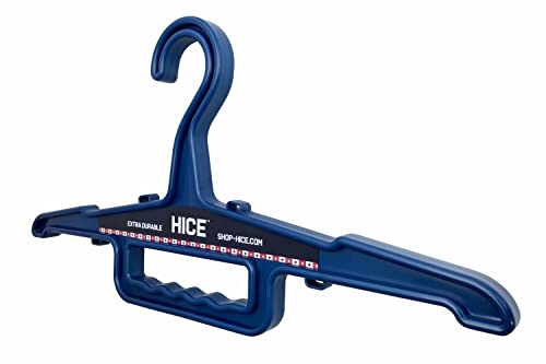 HICE - Garrison Heavy Duty Hanger | Original Heavy Duty Clothes & Equipment Hanger | 150 lb Load Capacity | Durable High Impact Resin | for Police, Military, Workwear & Clothing (Navy Blue, Set of 2) - color: Navy Blue
