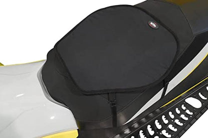 GEARS Heated Seat Pad for Motorcycle, ATV, Scooter & Snowmobile | Universal Fit Heated Seat Pad - Place On Top of Existing Seat | Exterior Warm Seat Cover | 12V Electric Heat Powersport Seat Warmer