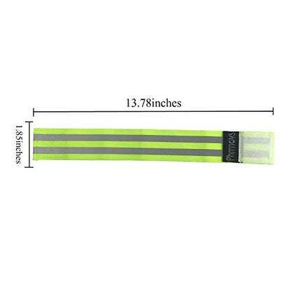 Reflective Band for Wrist, Arm, Ankle, Leg. High Visibility Reflective Running Gear for Men and Women for Night Running Cycling Walking Bicycle. Safety Reflector Tape Straps (4 PCS)