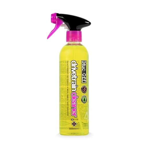 Muc-Off Bio Drivetrain Cleaner | Effective Biodegradable Bicycle Chain Cleaner and Degreaser Spray | Suitable for All Types of Bike - size: 16.9 Fl Oz (Pack of 1)