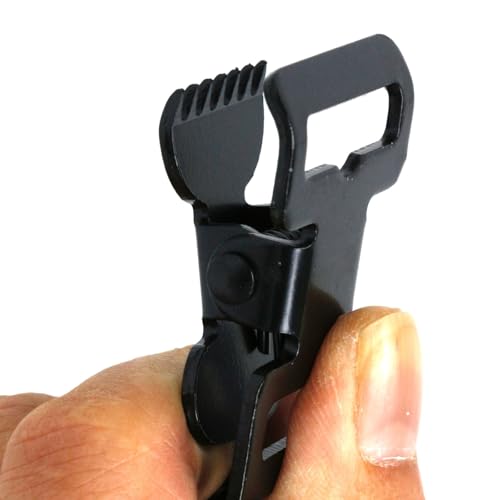 Leather Glove Clips with Metal Hooks - Work Glove Holders for Duty Belts, Electricians And Filming Work Construction - color: Blackl