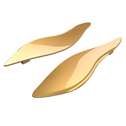 Advanblack Black Hills Gold Side Wings Air Deflectors, Fairing Side Wing Windshield, Fairing Side Shield, Adjustable Wind Deflectors, Compatible for Harley Touring Street Electra Glide 2014-2023 - color: Black Hills Gold