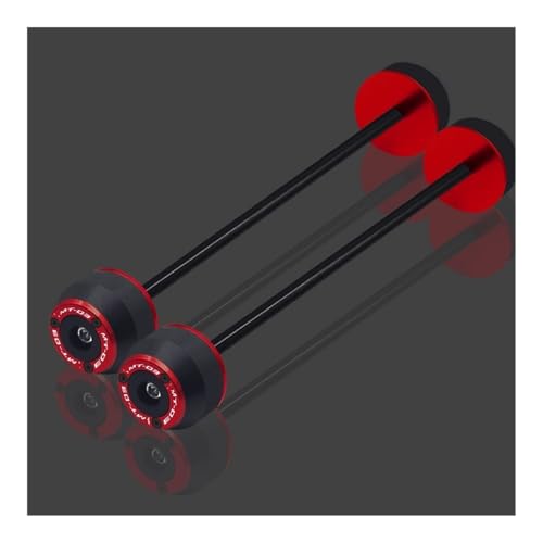 Frame Sliders Rear Front Axle Fork Crash Slider Accessories for Yam&aha MT-03 MT03 2015-2022 2023 2024 Motorcycle Wheel Falling Protector - color: One pairs red