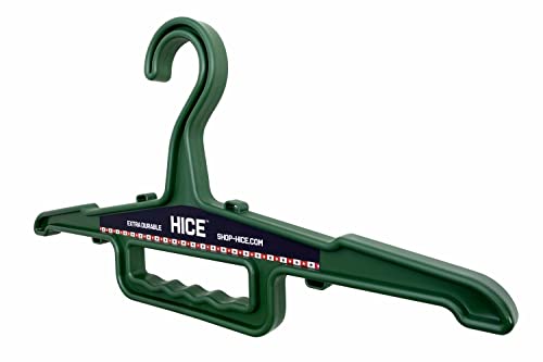 HICE - Garrison Heavy Duty Hanger | Original Heavy Duty Clothes & Equipment Hanger | 150 lb Load Capacity | Durable High Impact Resin | for Police, Military, Workwear & Clothing (Dark Green, Set of 2) - color: Dark Green