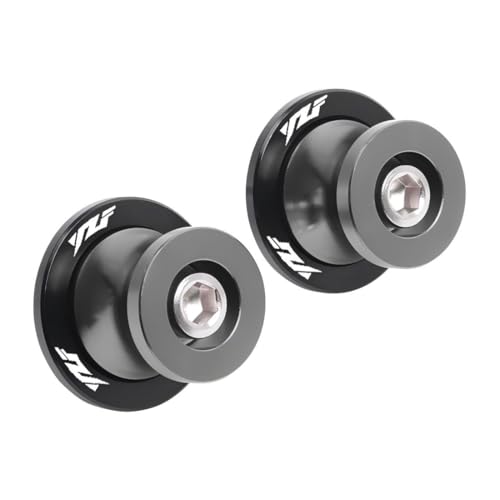 Motorcycle Swingarm Spools for YZF R1 R3 R6 R7 R9 R25 R125 600R 750R All Year, 6mm CNC Aluminum Sliders Stand Screws, Good Spools Accessories For Your YZF R1 R3 R6 R7 gray - color: gray