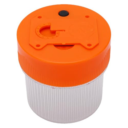 Walfront V16 Traffic Emergency Light LED Strobe Beacon with Magnetized Roof Mount and Hook for Car Motorcycle Roadside Emergencies IP67 Rainproof (Yellow White) - color: Yellow White