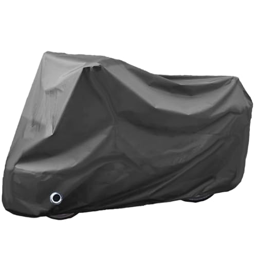 Motorcycle Cover Waterproof, Outdoor Motorbike Cover with Lock-Holes, All Season Protection Motorbike Vehicle Covers Fits up to 97" Motorcycles, Size 2XL - Black