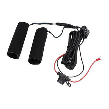Zunate Heated Grips Cover with 3 Adjustable Heat Settings, Rapid Heating Motorcycle ATV Handlebar Sleeve for Cold Weather with IP67 Rating Control