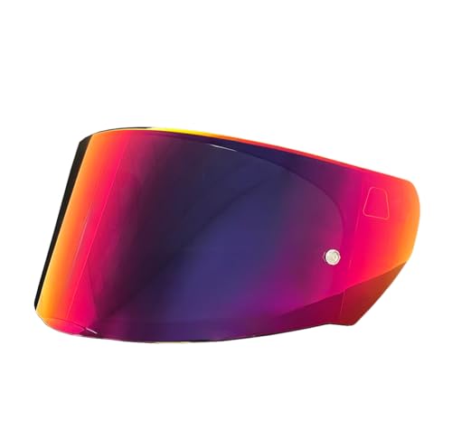 Assault Helmet Visor,Motorcycle Helmet Shield Replacement UV Protection Windshield Compatible With Assault,Stream,Rapid,Storm,FF320,FF328,FF353,FF800 (Revo Rose Red) - color: Revo Rose Red