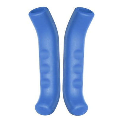HARFINGTON 1 Pair Bike Brake Lever Cover Silicone Anti-Slip Blue | Brake Lever Grip Protector Handle Protection Covers Sleeve for Mountain Road Bike Cycling - color: Blue