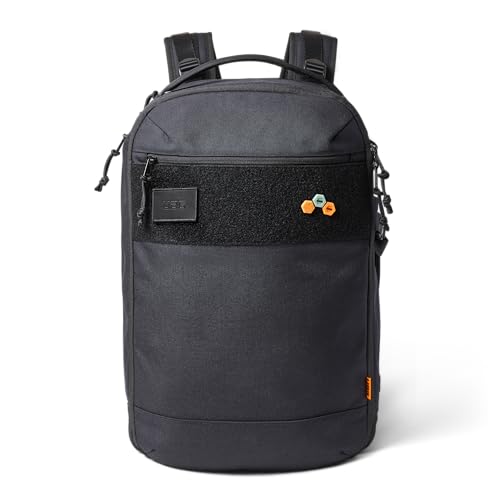 URBAR ARMOR GEAR UAG 24-Liter Laptop Backpack - Fits up to 16" Laptop Clamshell Opening Side Bottle Holder Pocket Travel Carry-on Luggage Daypack, Premium Tech Black - color: Premium Tech - Black, size: 24-Liter