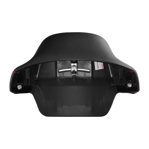 HR3 Wrap Around Backrest Pad for King Trunk Chopped Trunk Compatible with 2014-later Harley Touring Road King Road Glide Street Glide Electra Glide (Diamond Red Stitches) - color: Red Stitches