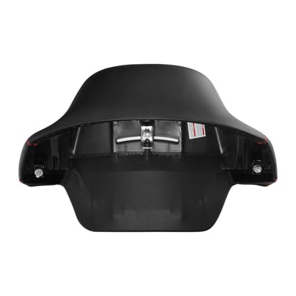 HR3 Wrap Around Backrest Pad for King Trunk Chopped Trunk Compatible with 2014-later Harley Touring Road King Road Glide Street Glide Electra Glide (Diamond Red Stitches) - color: Red Stitches