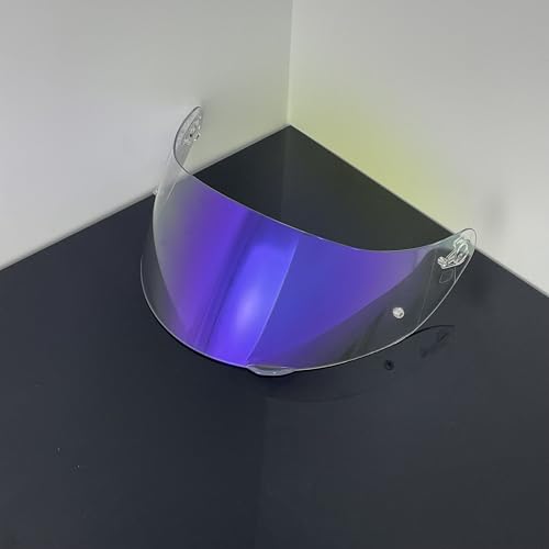 902 Helmet Visor Replacement,Motorcycle Helmet Face Shield for ILM 902,902L,902BT (Revo Clear Purple-Day&Night Use) - color: Revo Clear Purple-day&night Use