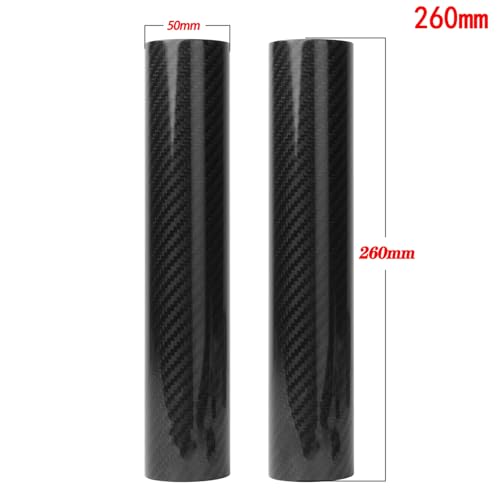 Fit for Most Motorcycle 160-260MM Carbon Fiber Adjustable Front Fork Shock Guard Protector for KTM HO&NDA YAM&AHA SUZ&UKI (Length:260MM) - size: Length:260MM