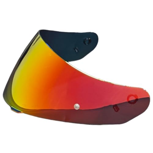 C90 Helmet Shield Replacement,HJ-17 Motorcycle Helmet Visor Compatible with CL-MAX 2/is-MAX/ISMAX BT/SY-MAX 3 (Deep Gold Red) - color: Deep Gold Red