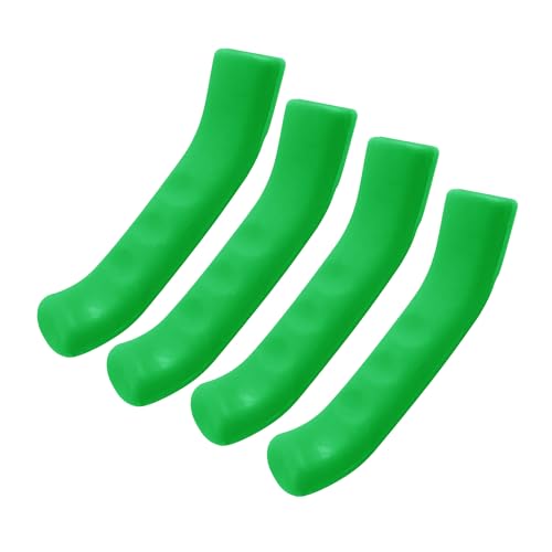 2 Pairs Bicycle Brake Lever Grip Protector Cover, Non-Slip Brake Lever Grip, Silicone Sleeve Universal Brake Protection Handle Cover for Bicycle, Cycling, Road/Mountain Bikes, Green - color: Green