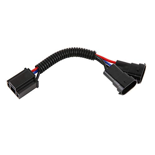 BICYACO H4 to H9/H11 Wire Harness Adapter Compatible with Motorcycle 2014 2015 2016 2017 2018 Street Glide Special Road King/Road King Special,H4 Splitter Harness for Dual Beam Headlights - color: H4 to H9/H11 Wire Harness