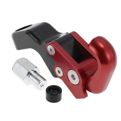 Adjustable Universal Motorcycle Hanging Hook Slope Handle with Hook Motorcycle Helmet Luggage Bag Holder Hanger Aluminum Alloy Red with 1 Pcs Screw - color: Red