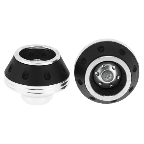 Motorcycle Front Fork Frame Sliders Falling Protection Wheel Crash Protector Scooter Moped Aluminum Alloy Silver Tone 2 Pcs - color: Silver Tone