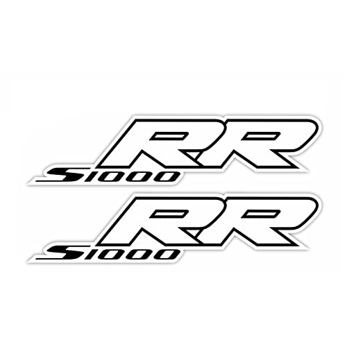 Awonderful Motorcycle S1000RR Fairing Decal Sticker for S1000RR 2009-2014 - Fairing Side Section Decal Sticker (White and Black) - color: White and Black