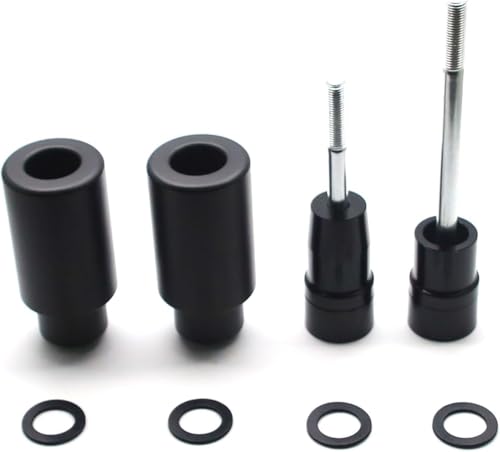 MZS Motorcycle Frame Sliders Compatible with Z650 EX650 ER6F EX 650 2017-2025 / Z650RS 2022-2025, Falling Crash Protector Guards No Cut Kits Black - size: Z650/EX650/Z650RS