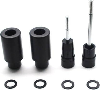 MZS Motorcycle Frame Sliders Compatible with Z650 EX650 ER6F EX 650 2017-2025 / Z650RS 2022-2025, Falling Crash Protector Guards No Cut Kits Black - size: Z650/EX650/Z650RS