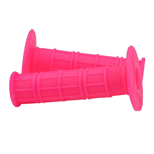 HIAORS Soft Rubber Handle Grips Compatible with Chinese Pit Dirt Motor Trail Bike Motorcycle 50cc 70cc 90cc 110cc 125cc 150cc CRF50 XR50 SSR YCF IMR Atomik Thumpstar BSE Apollo Kayo Stomp Parts Pink - color: Pink