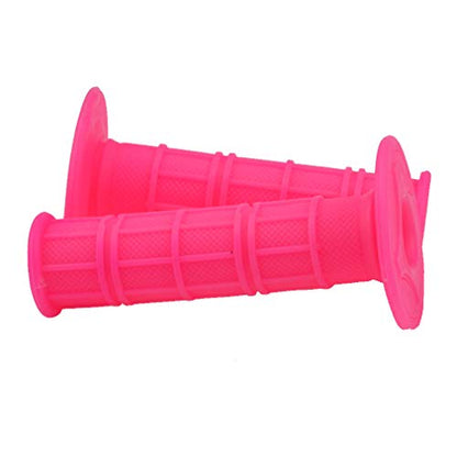 HIAORS Soft Rubber Handle Grips Compatible with Chinese Pit Dirt Motor Trail Bike Motorcycle 50cc 70cc 90cc 110cc 125cc 150cc CRF50 XR50 SSR YCF IMR Atomik Thumpstar BSE Apollo Kayo Stomp Parts Pink - color: Pink