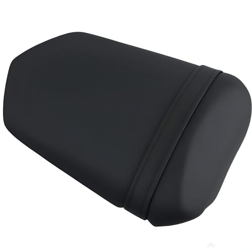 Rear Passenger Pillion Seat Compatible with Yamaha YZF R1 2004 2005 2006 - Black Leather Sportbike Cushion Replacement for Motorcycle Tail Section - size: Yamaha R1 04-06