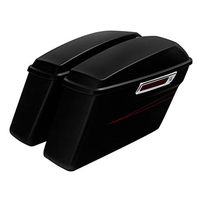 HR3 15-16 Black Denim Hard Saddlebags Compatible with 2015-2016 Road Glide Special FLTRXS Street Glide Special FLHXS (Replace for OEM) Fit for 2014-2023 Harley Touring Models - color: Black Denim Special