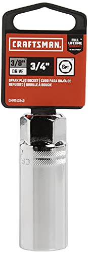 CRAFTSMAN 3/4" Spark Plug Socket, 3/8-Inch Drive (CMMT43340) - style: 3/4"