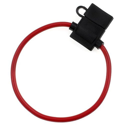 ZOOKOTO Inline Fuse Holder 15A,10 AWG Gauge Wire Car Auto Blade Fuse box 15A Waterproof - size: 15A