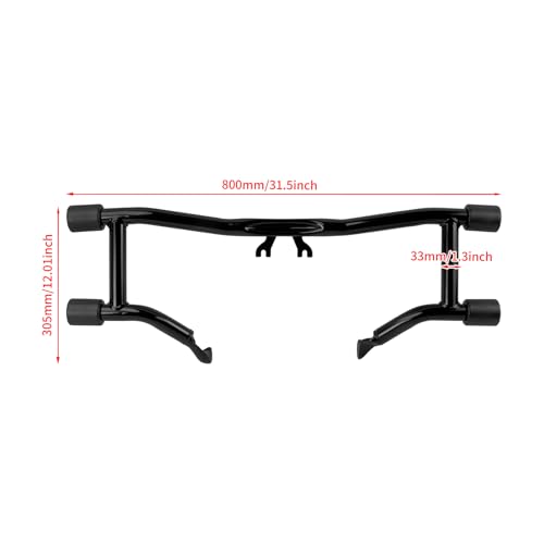Engine Guard Flat-Out Bar Fit for Harley Touring Street Glide Road Glide Road King Electra Glide Ultra (F- Engine Guard for 14-23 Touring) - size: F- Engine Guard For 14-23 Touring