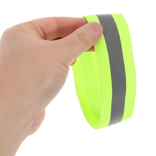 Adjustable Reflective Safety Armband for Outdoor Sports and Walking, High Visibility Elastic Webbing Wristband, Wear Resistant Reflective Strap for Night Running and Cycling