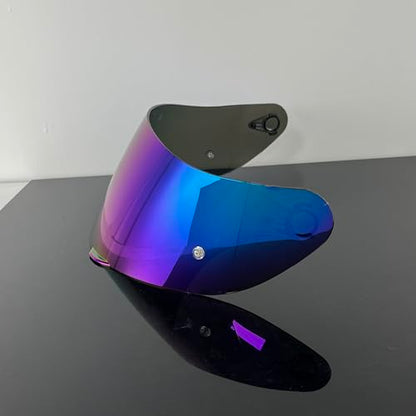 902 Helmet Visor Replacement,Motorcycle Helmet Face Shield for ILM 902,902L,902BT (Rainbow-Day Use Only) - color: Rainbow-day Use Only