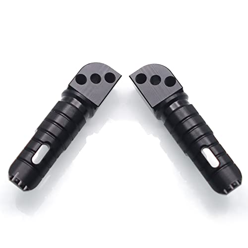 MZS Motorcycle Foot Pegs, Aluminum Passenger Footpeg Rear Footrest Rest Pedal Adjustbale Black Compatible with Z400 Z650 Z900 Z1000 Z1000SX ZX6R ZX10R ZX14R Concours EX 250 300 400 650 - size: Z400 Z650 Z900 Z1000 Z1000SX ZX6R ZX10R ZX14R