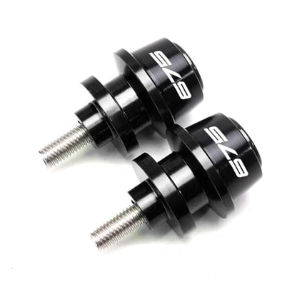 MOWOK Fit For 675SS 675SR 675NK 675 SR-R 675 SR/NK/SS/SR-R 10MM Motorcycle Accessories Rear Stand Screws M10 Swing Arm Swingarm Spools slider (Black) - color: Black