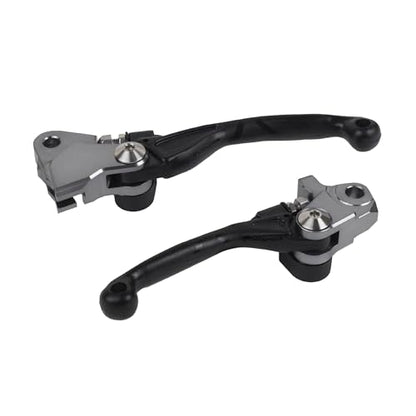 Polisport Pivot Unbreakable Levers Kit Fits Kawasaki KX250/KX450/KX250X/KX450X/KX450SR (2019–2023) Motocross (MX/Enduro) Brake/Clutch Levers, Durable Composite, OEM Shape Easy Install Black