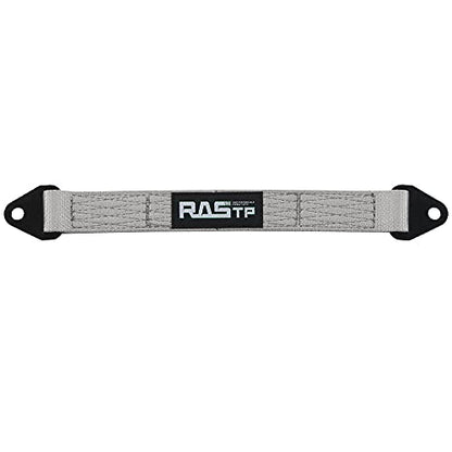 RASTP Limit Strap, Premium Quad Wrap Limit Strap Car Hauler Axle Straps Truck Wrecker Wheel Tie Down Strap with 10,000 Lb Webbing Strength (18 Inch,Gray) - color: Gray, size: 18 Inch