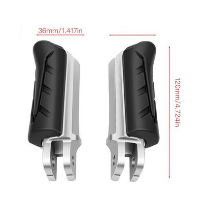 Motorcycle black Foot Peg Front Footrest for Honda CB 1300 CBR 1100 CB 1100 XL 1000 VTR 1000 CBR 1000 CB 1000 VFR 800 Fi-Y 00 CB 750 NTV 650 NT 650 NTV 600 CBR 600 CB 600 CBR 500 CB 400 VTR 250 XL 125 - color: Black#5
