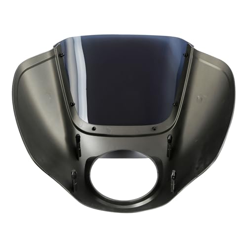 Front Headlight Quarter Fairing Windshield Fit For Harley Softail Low Rider FXLR S FXLRS 2018-2025 Street Bob FXBB FXBBS 2018-2025 Softail Standard FXST 2020-2024 Industrial Gray Denim/Black Denim - color: Fairing Industrial Gray Denim/Black Denim #4