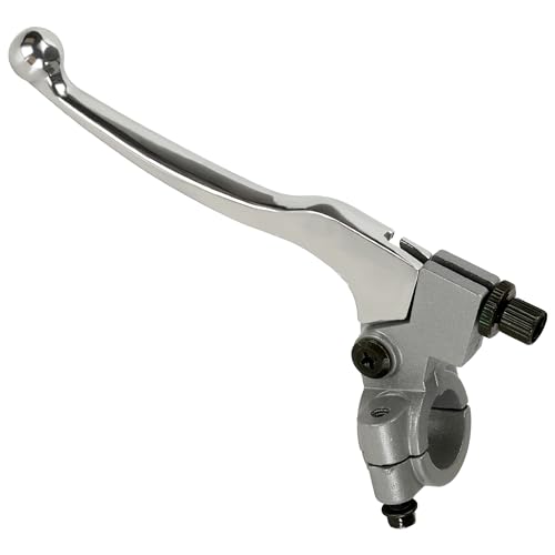 HIAORS Silver Brake Clutch Handle Lever for CT100U CC100X Mini Trail Bike 98cc 3HP 196cc 200cc Extreme Mini Bike 22mm 7/8" Handler bar Parts - color: Silver