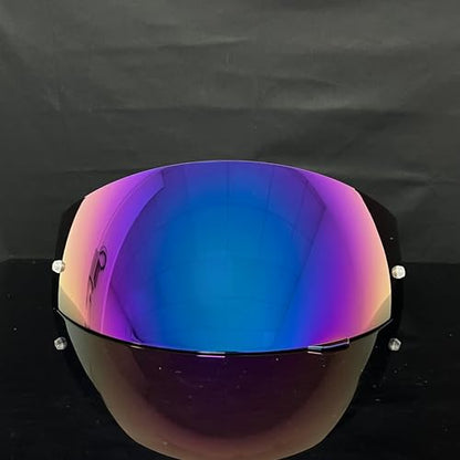 HJ-17 Helmet Visor Replacement,UV Protective Helmet Face Shield Compatible with CL-MAX II,IS-MAX BT,SY-MAX III,IS-MAX II,CL-MAX 3,C90,C91,C91N(Rainbow-Day Use Only) - color: Rainbow-day Use Only