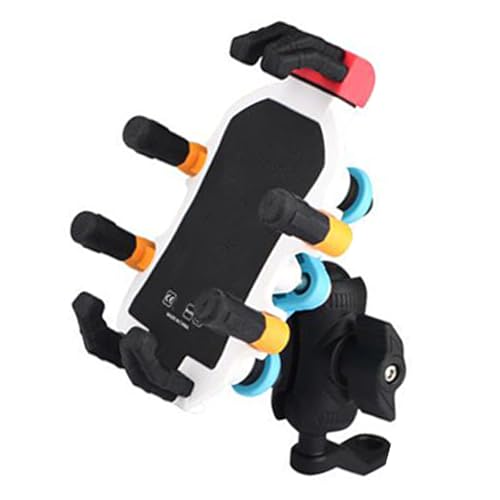 Motorcycle Phone Mount Vibrations Dampener Anti Shake Holder ABS Metal Silicone Mobile Phones Clamp Fits Smartphones - style: B